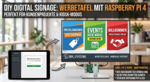 Digital Signage Kundenprojekt: Werbetafel mit Raspberry Pi 4, Nginx und ausfallsicherem Kiosk-Modus (KISS-Prinzip)