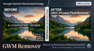 Done with AI watermarks: My new WordPress plugin «GWM Remover» (Privacy-First)