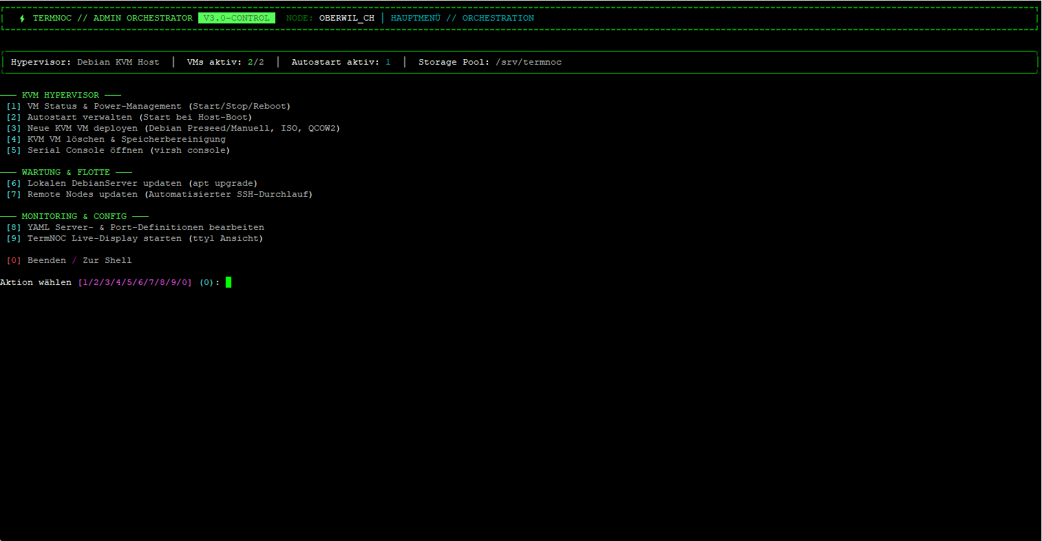 TermNOC Interactive SSH Admin Menu
