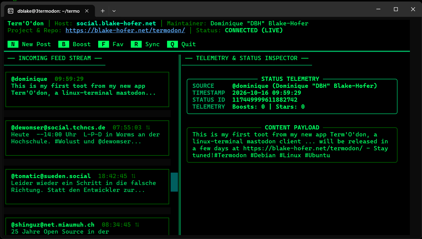 Term'O'don Dual-Pane Interface